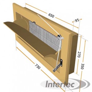 TRAPPE MURALE D'ENTREE D'AIR TPI 145VFG 145VFG