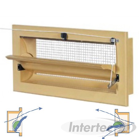 TRAPPE MURALE D'ENTREE D'AIR TPI 145VFG 145VFG
