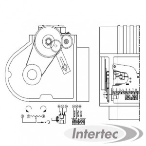 SUPPORT ET POTENTIOMÈTRE DE RECOPIE POUR MOTOREDUCTEUR POTGW10