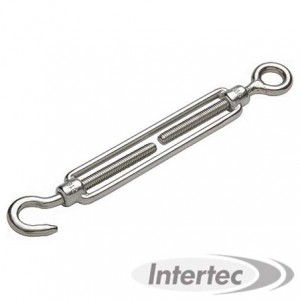 TENDEUR 1 OEIL FERMÉ + CROCHET OUVERT, INOX 306 ITET1O1C5