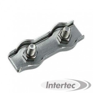 SERRE-CÂBLE PLAT DOUBLE, INOX 316 ITESCPD2
