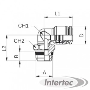 RACCORD ÉQUERRE MÂLE ORIENTABLE "SHORT" EMO61/8