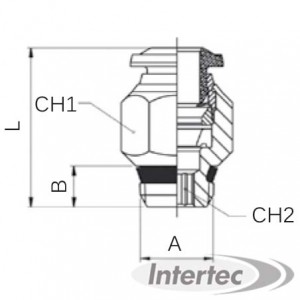 RACCORD SIMPLE DROIT MÂLE "SHORT" USM61/8