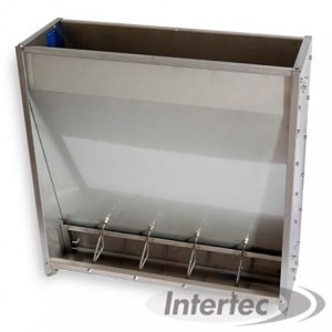 NOURRISSEUR SIMPLE ACIER INOX PORC POST-SEVRAGE Augettes, nourrisseurs, distributeurs ELEVAGE