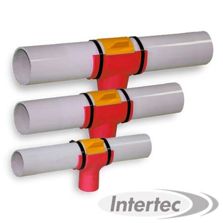 TÉS DE DECHARGEMENT ROUGE DIAMETRE 75 ET 90 MM EXAFAN pour système de distribution de l'aliment en élevage TÉS DE DECHARGEMENT ROUGE DIAMETRE 75 ET 90 MM EXAFAN pour système de distribution de l'aliment en élevage