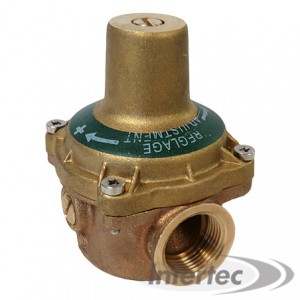 RÉDUCTEUR DE PRESSION EAU JUSQU' À 80°, DE 0.1 À 0.6 BARS, 3/4"